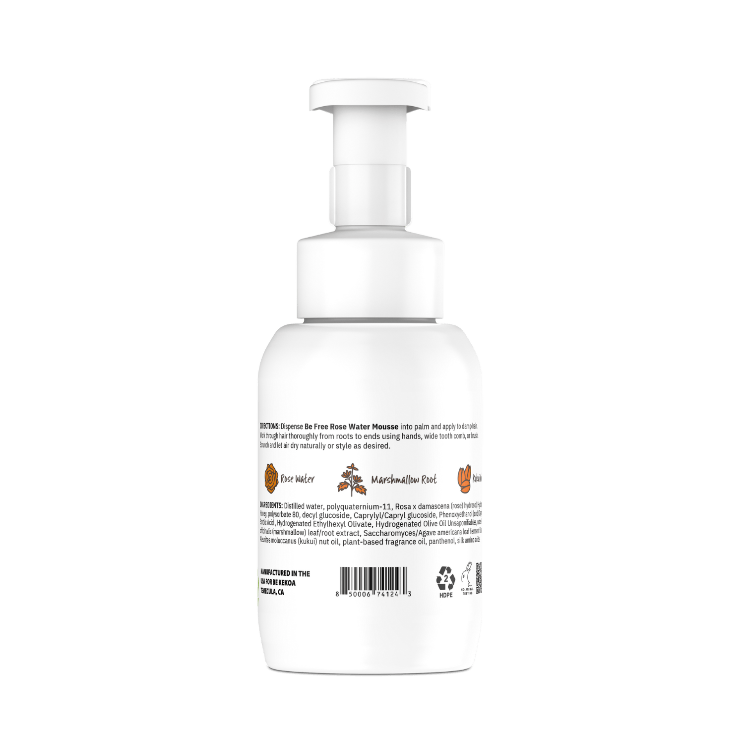 Be Free Rose Water Mousse - Be Kekoa -  Styling