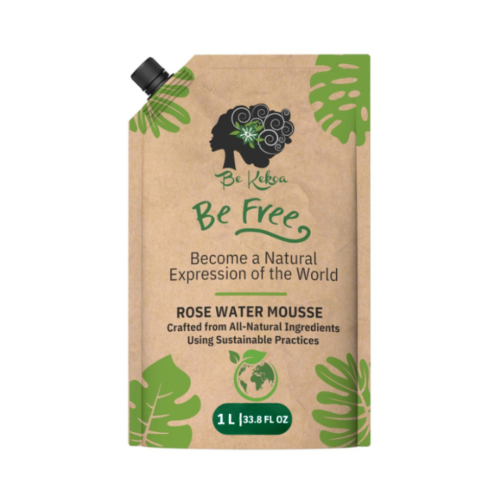 Refillable - Be Free Rose Water Mousse - 1 Liter Pouch